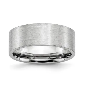 Chisel Jewelry Cobalt Flat Satin 8mm Band