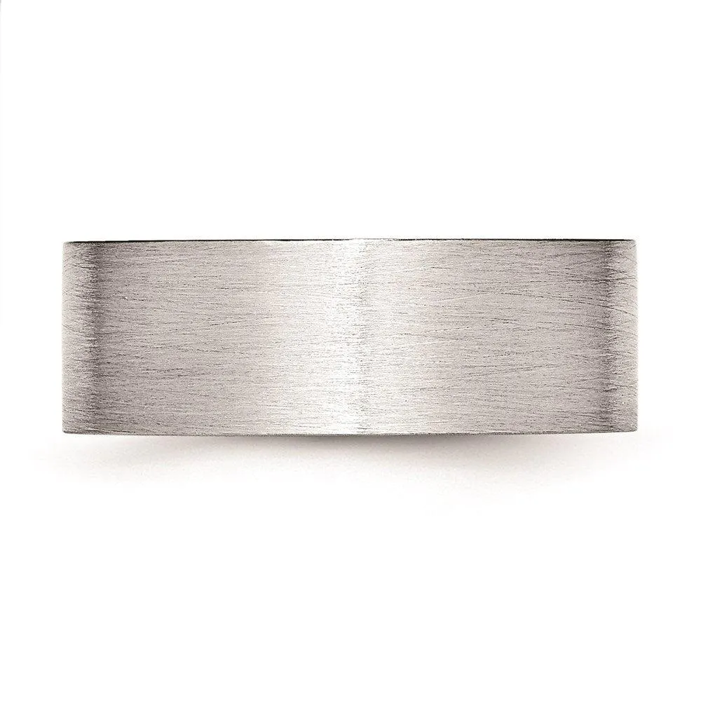 Chisel Jewelry Cobalt Flat Satin 8mm Band