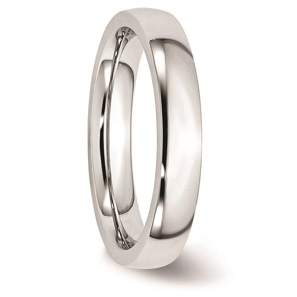 Chisel Jewelry Cobalt Polished 4mm Band
