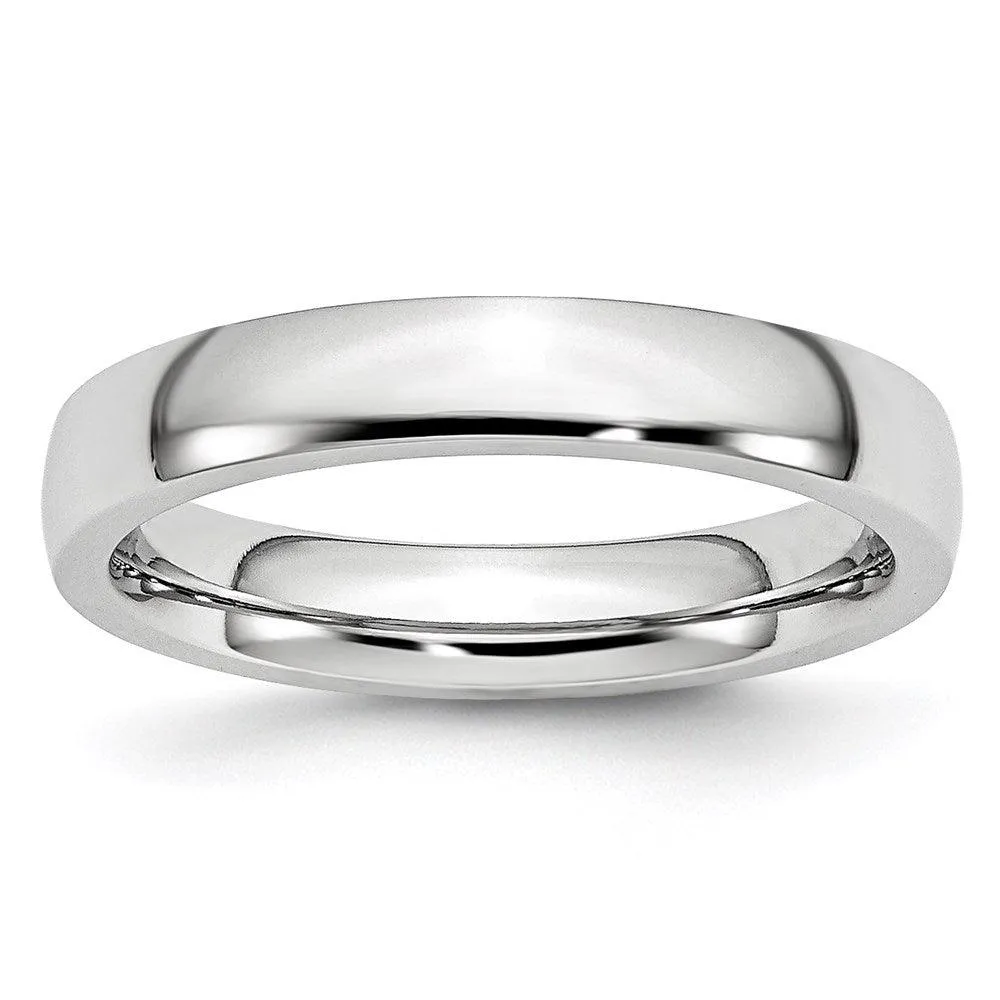 Chisel Jewelry Cobalt Polished 4mm Band