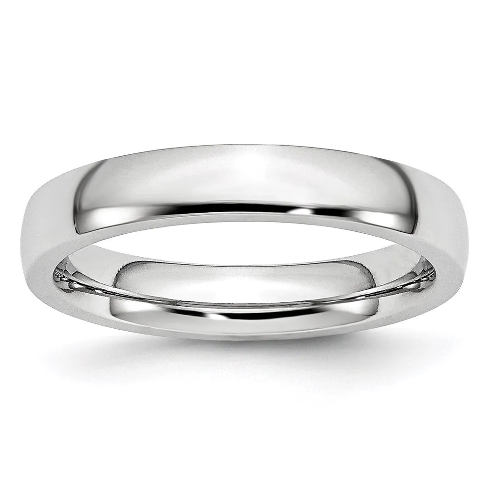 Chisel Jewelry Cobalt Polished 4mm Band