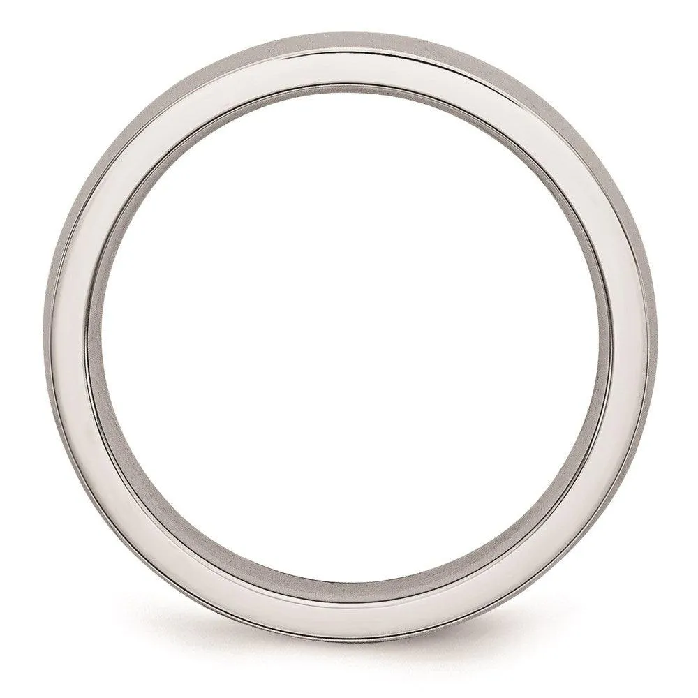 Chisel Jewelry Cobalt Polished 4mm Band