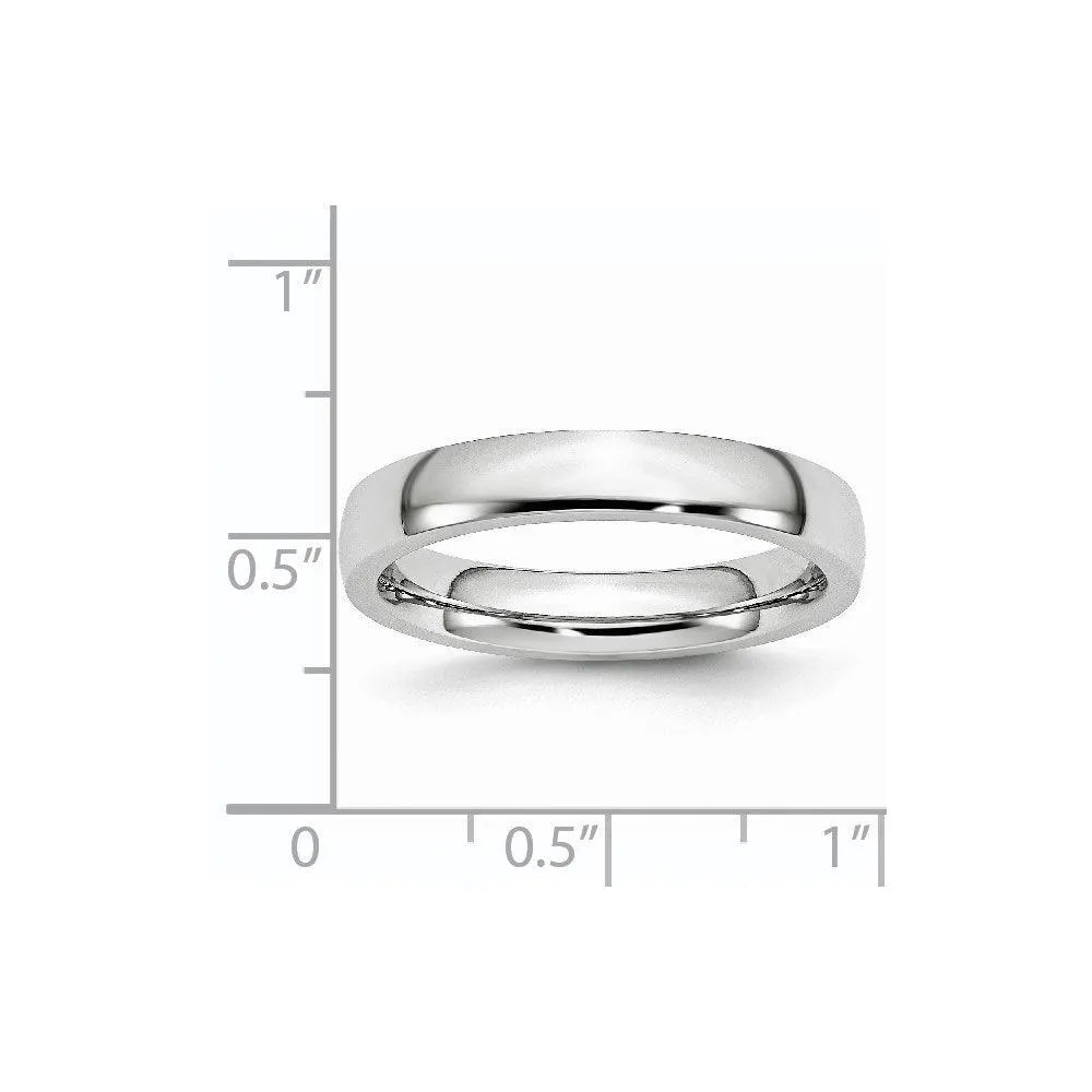 Chisel Jewelry Cobalt Polished 4mm Band
