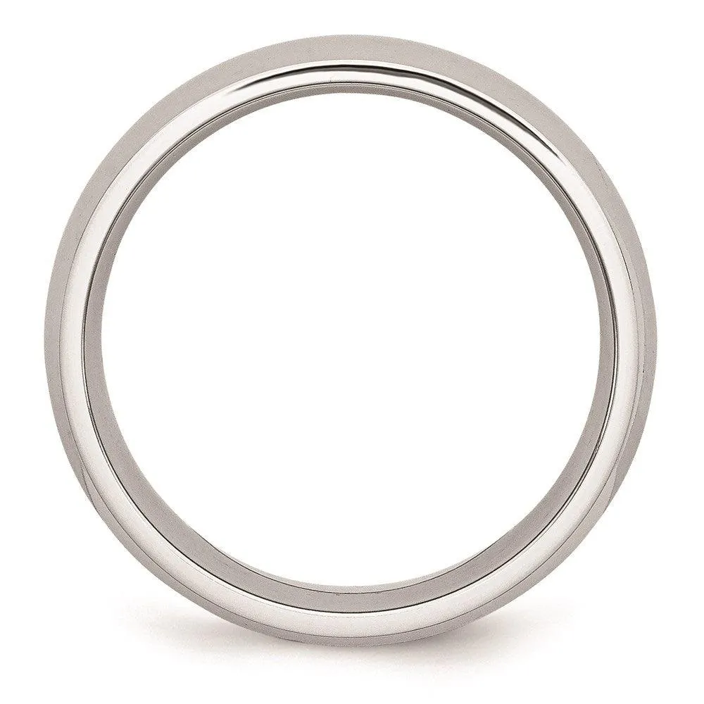 Chisel Jewelry Cobalt Polished 7mm Band