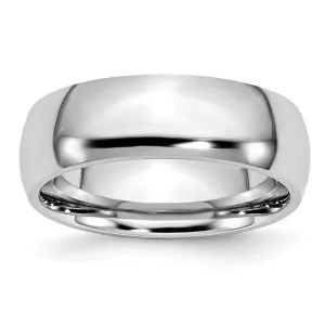 Chisel Jewelry Cobalt Polished 7mm Band