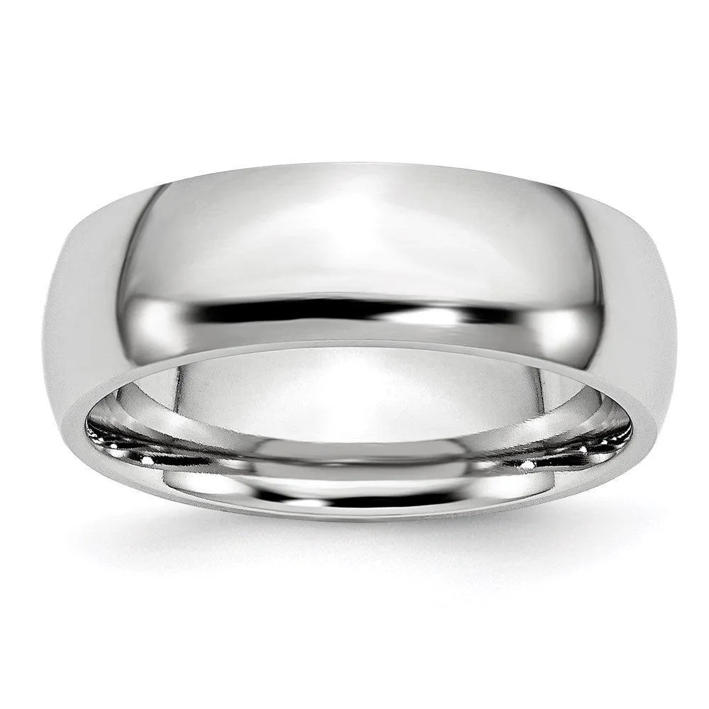 Chisel Jewelry Cobalt Polished 7mm Band