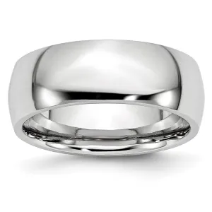 Chisel Jewelry Cobalt Polished 8mm Band