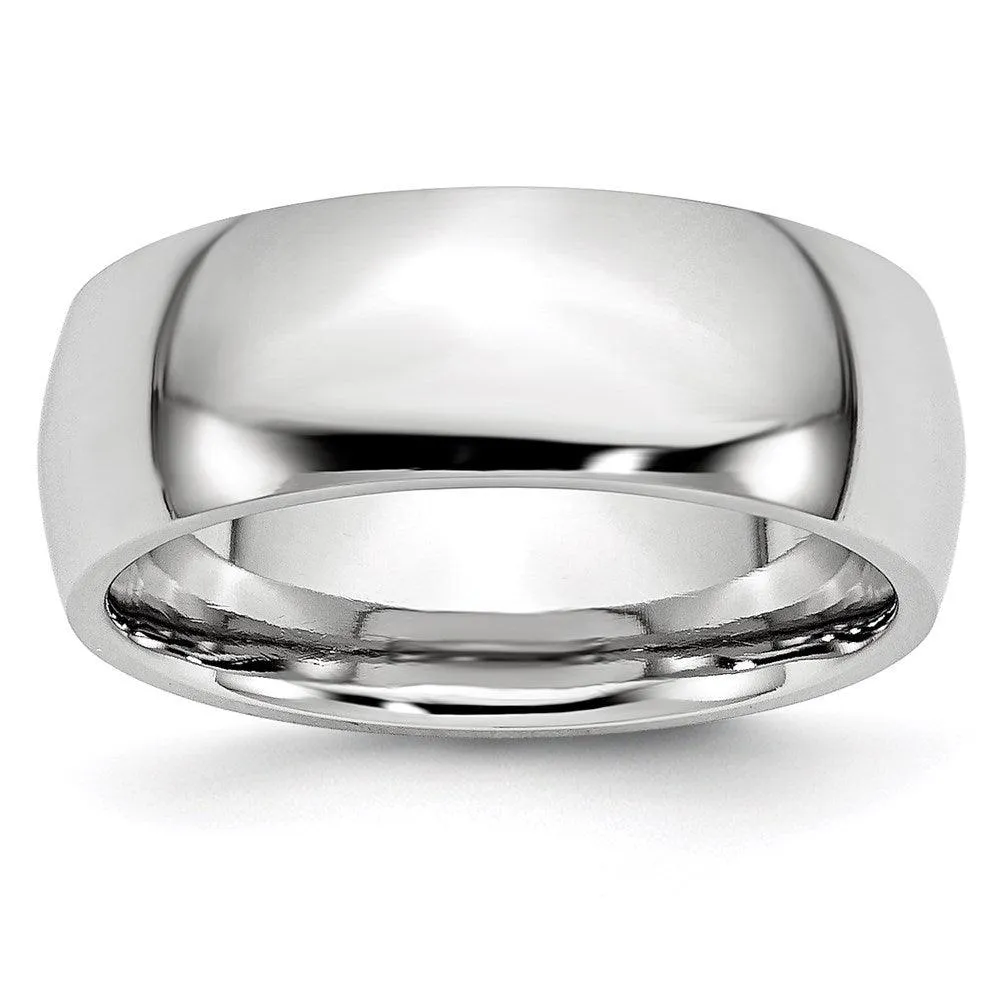 Chisel Jewelry Cobalt Polished 8mm Band
