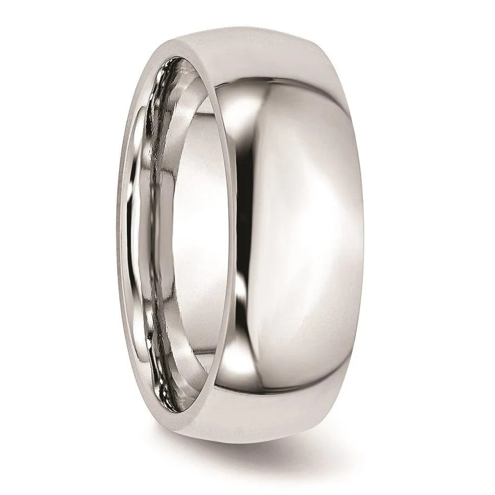 Chisel Jewelry Cobalt Polished 8mm Band