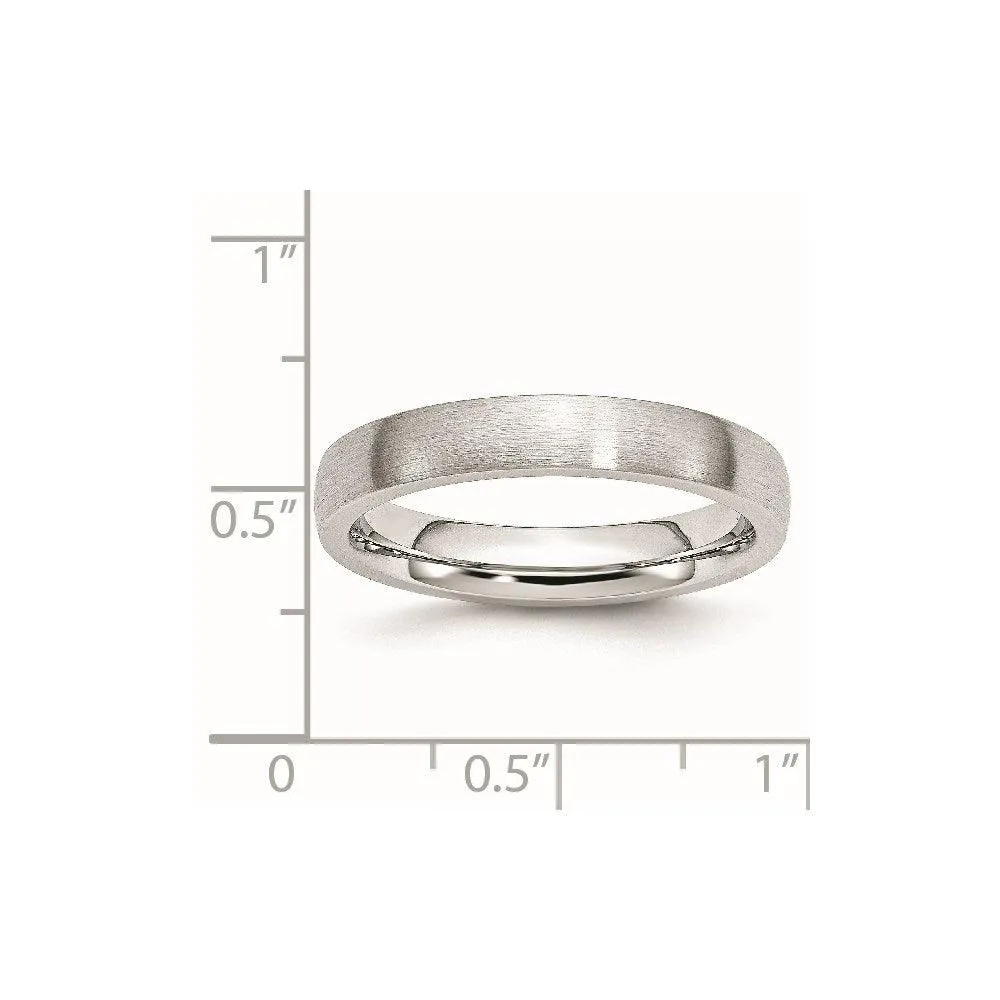 Chisel Jewelry Cobalt Satin 4mm Band