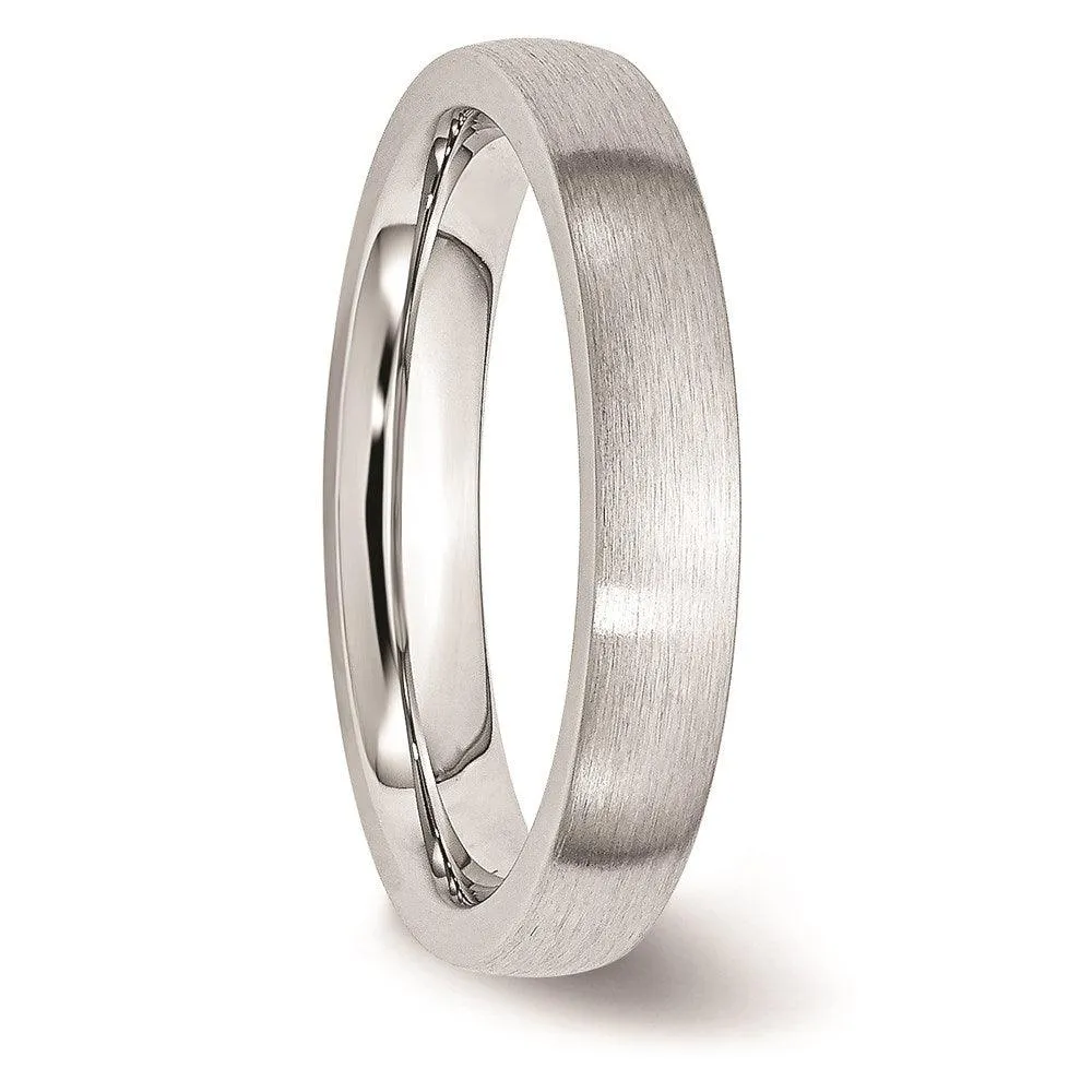 Chisel Jewelry Cobalt Satin 4mm Band