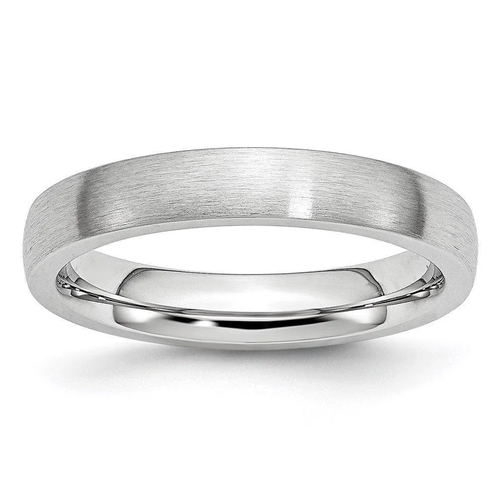Chisel Jewelry Cobalt Satin 4mm Band