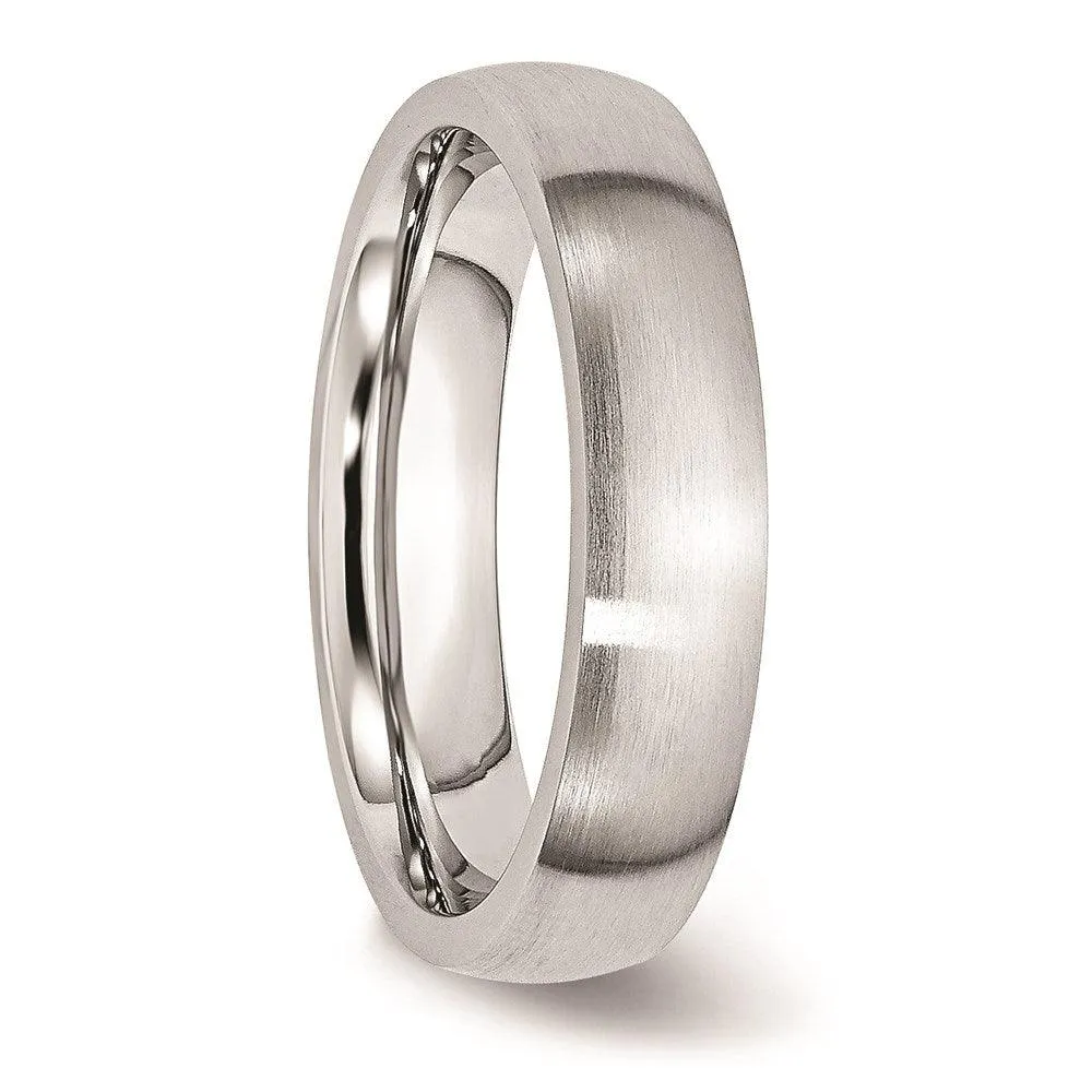 Chisel Jewelry Cobalt Satin 5mm Band