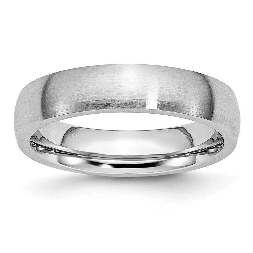 Chisel Jewelry Cobalt Satin 5mm Band