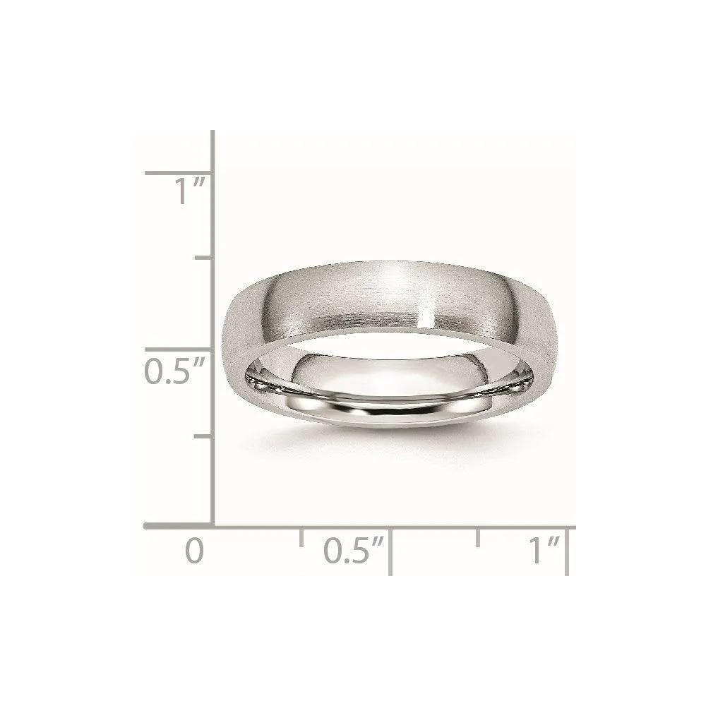 Chisel Jewelry Cobalt Satin 5mm Band