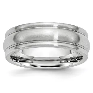 Chisel Jewelry Cobalt Satin 7mm Rounded Edge Band