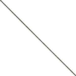 Chisel Jewelry Stainless Steel 2.00mm Oxidized Chain | SRN1283