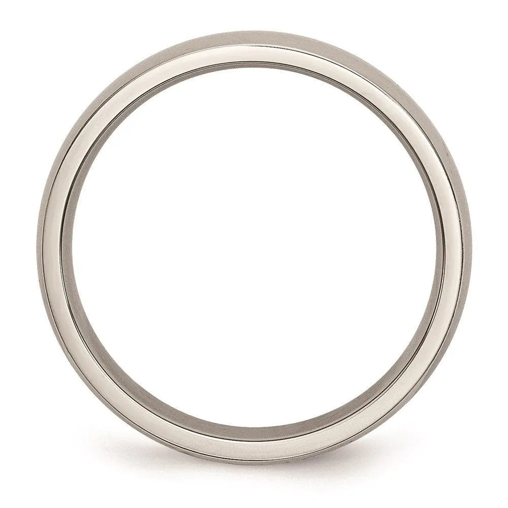 Chisel Jewelry Stainless Steel 4mm Polished Band