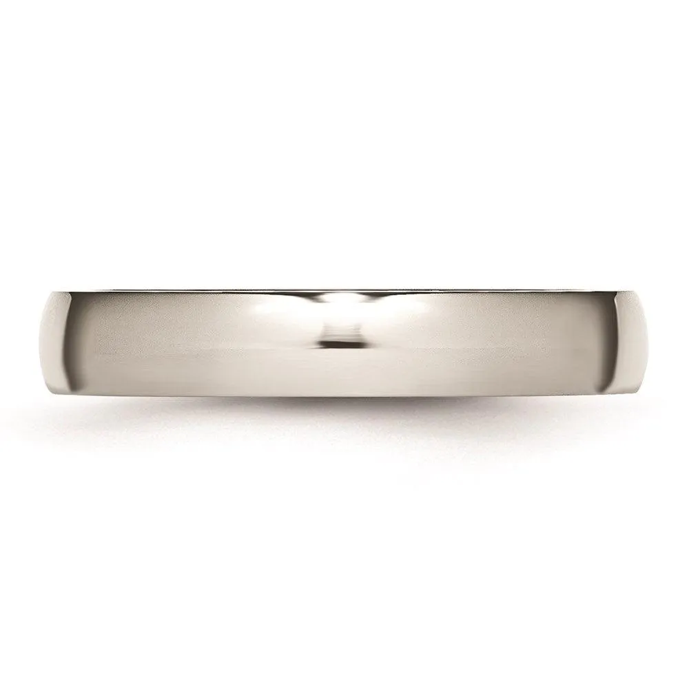 Chisel Jewelry Stainless Steel 4mm Polished Band