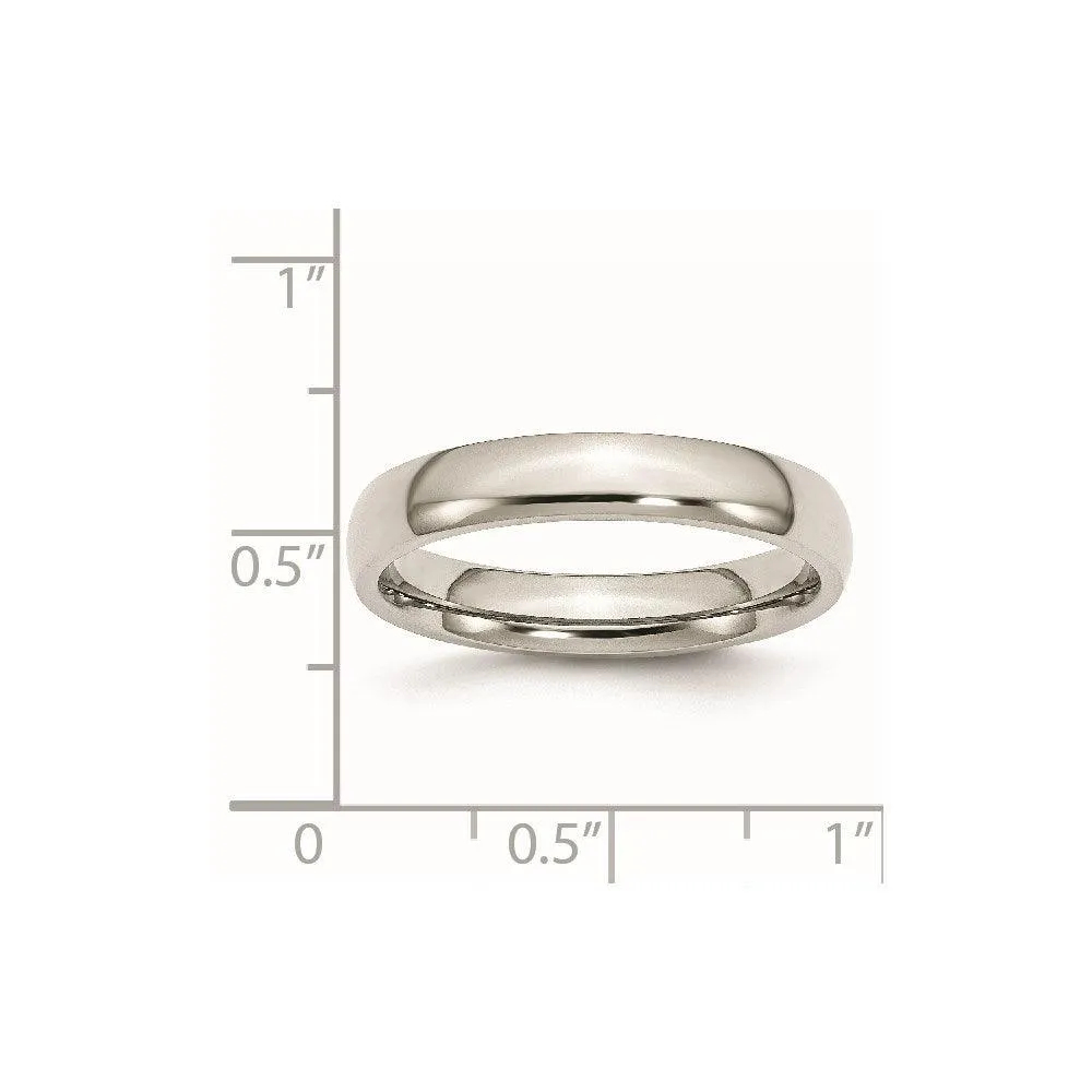 Chisel Jewelry Stainless Steel 4mm Polished Band