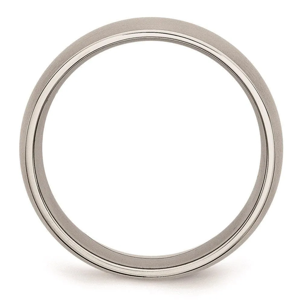 Chisel Jewelry Stainless Steel 7mm Brushed Band