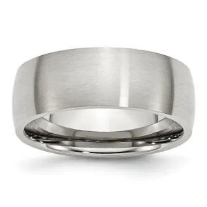Chisel Jewelry Stainless Steel 8mm Brushed Band