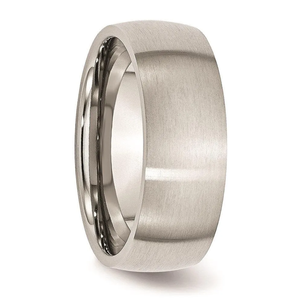 Chisel Jewelry Stainless Steel 8mm Brushed Band