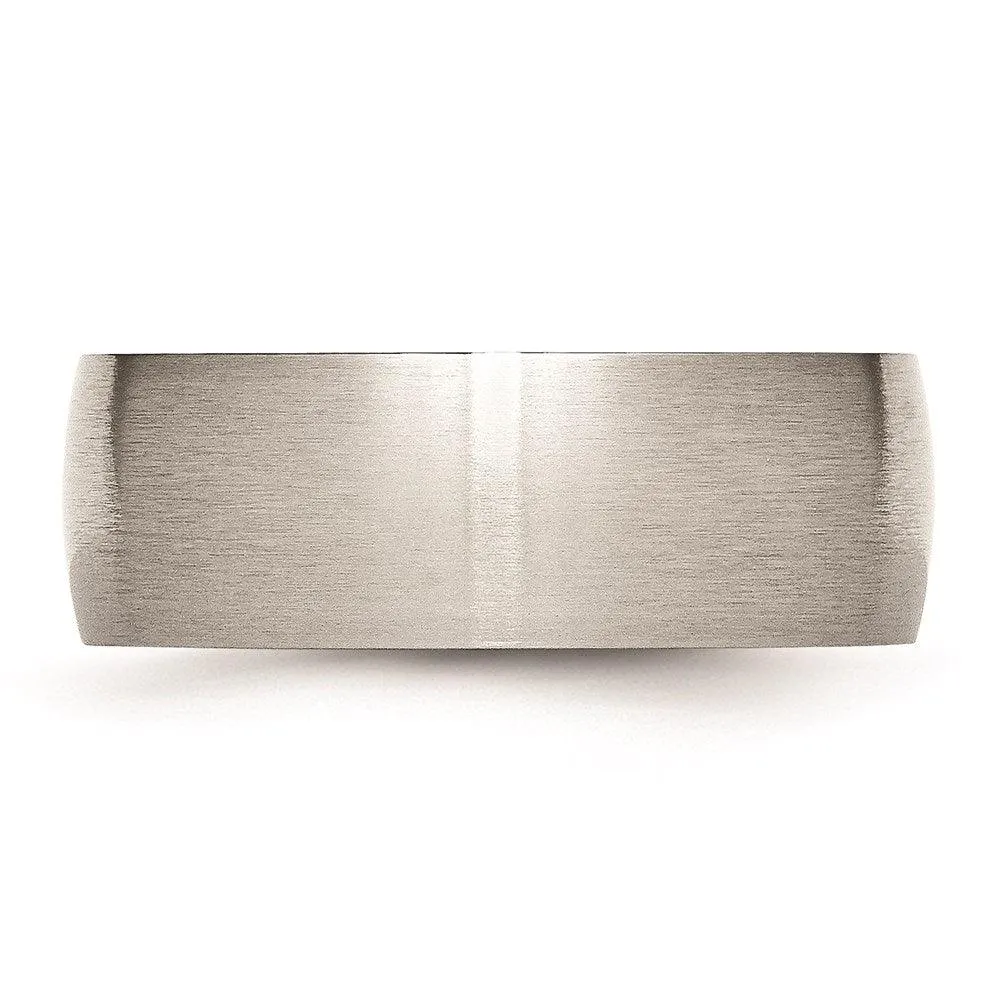 Chisel Jewelry Stainless Steel 8mm Brushed Band