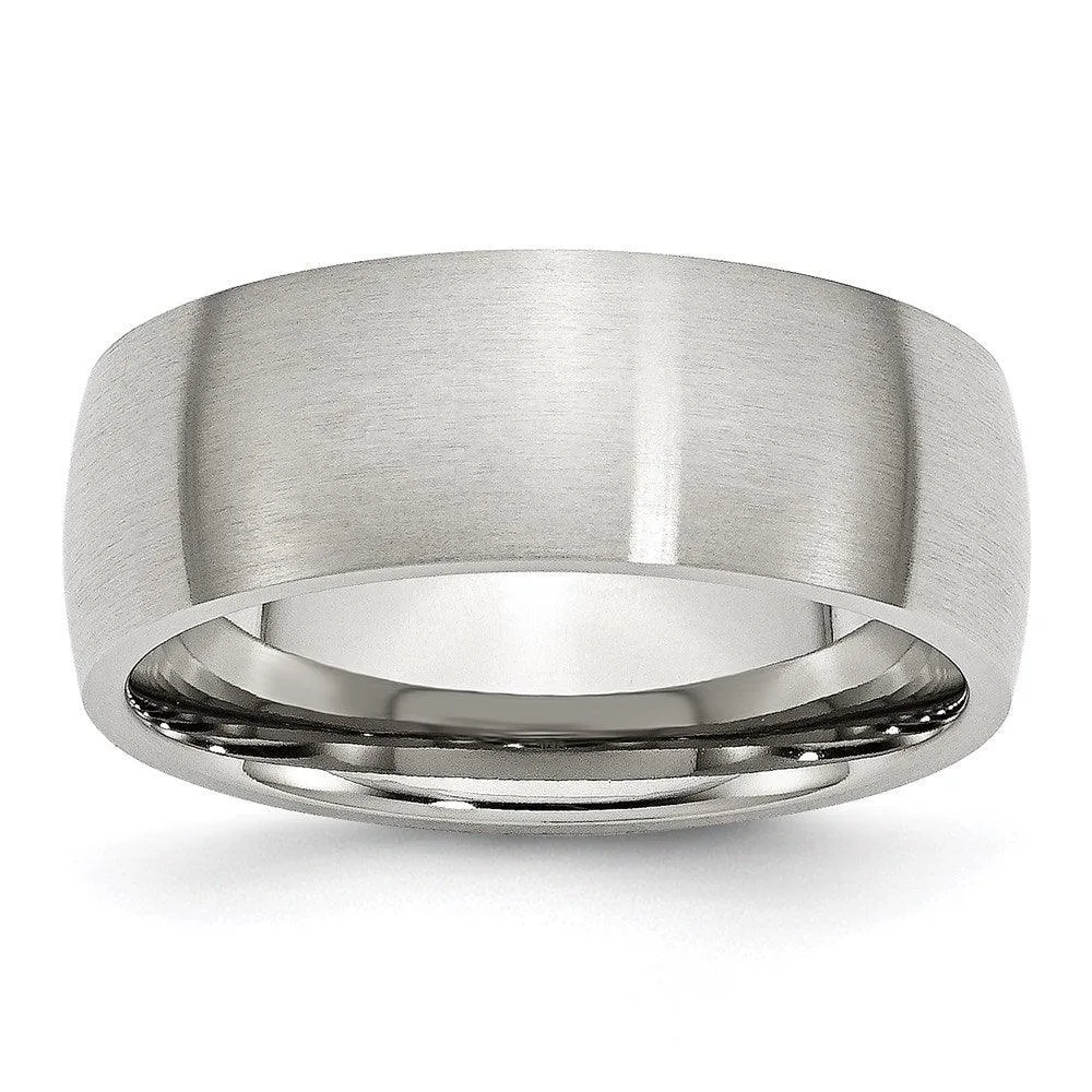 Chisel Jewelry Stainless Steel 8mm Brushed Band