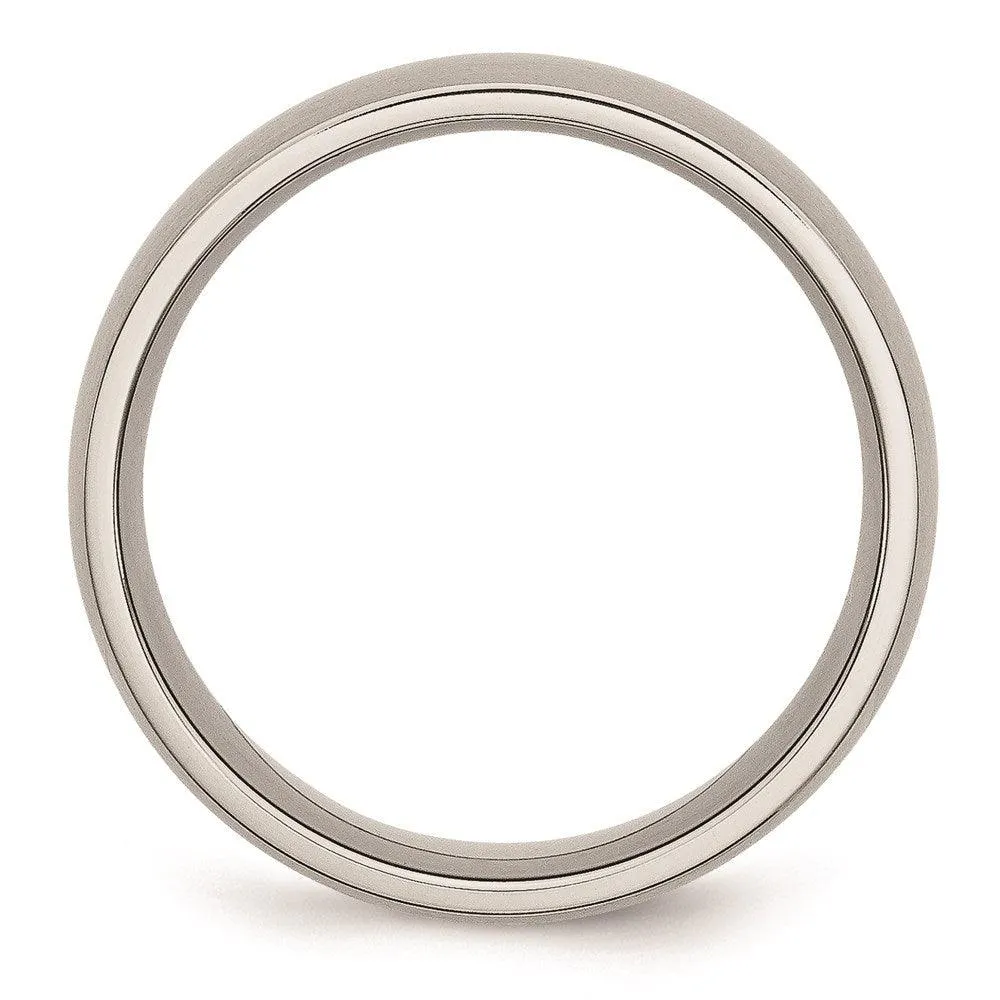 Chisel Jewelry Stainless Steel 8mm Brushed Band