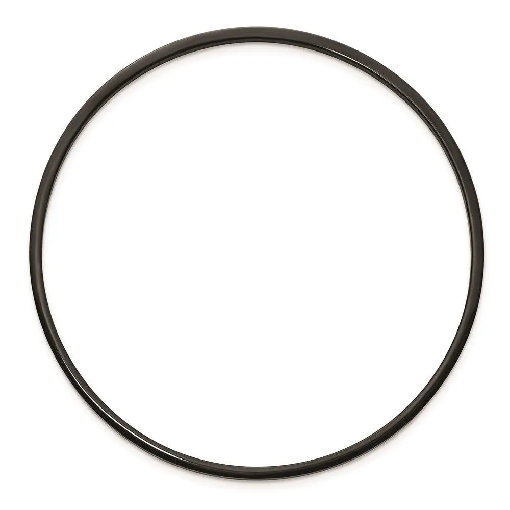 Chisel Jewelry Stainless Steel Black IP Plated Bangle
