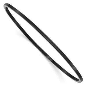 Chisel Jewelry Stainless Steel Black IP Plated Bangle
