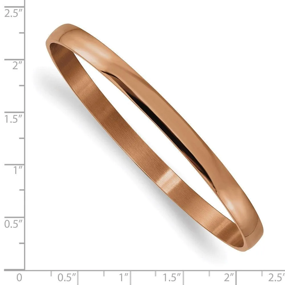 Chisel Jewelry Stainless Steel Brown IP Plated Bangle