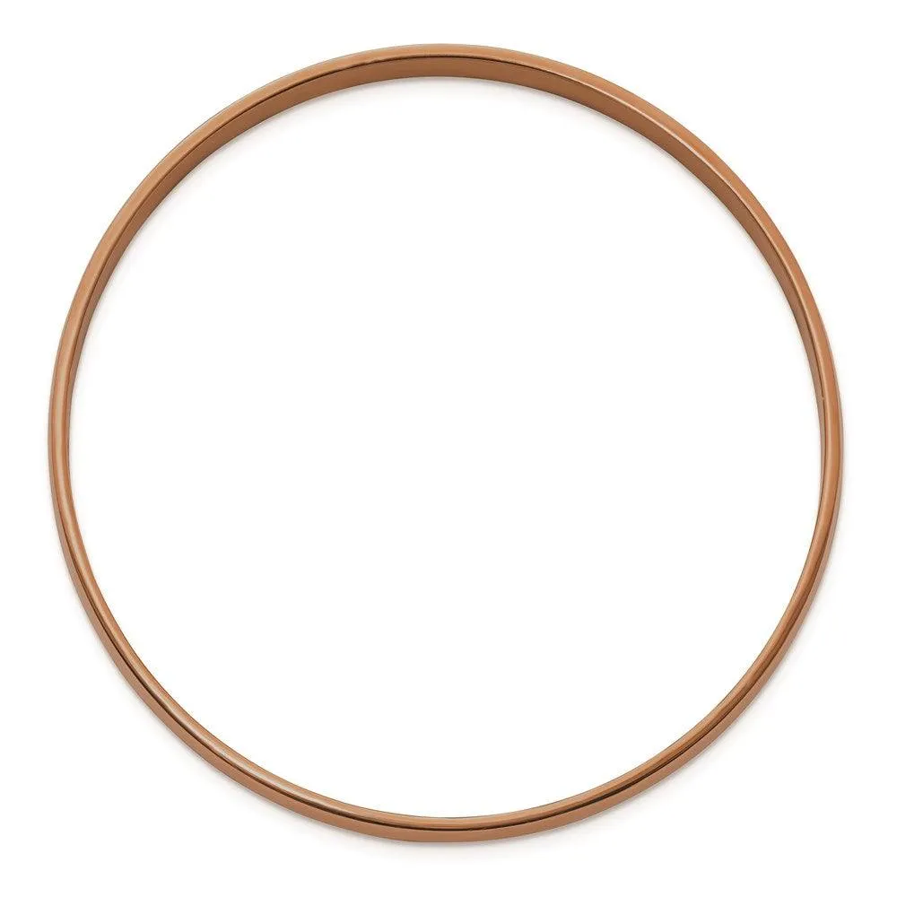 Chisel Jewelry Stainless Steel Brown IP Plated Bangle