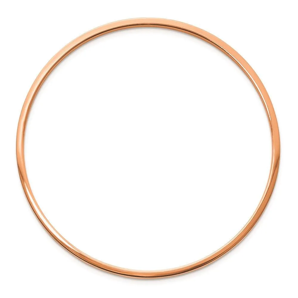 Chisel Jewelry Stainless Steel Pink IP-plated Bangle
