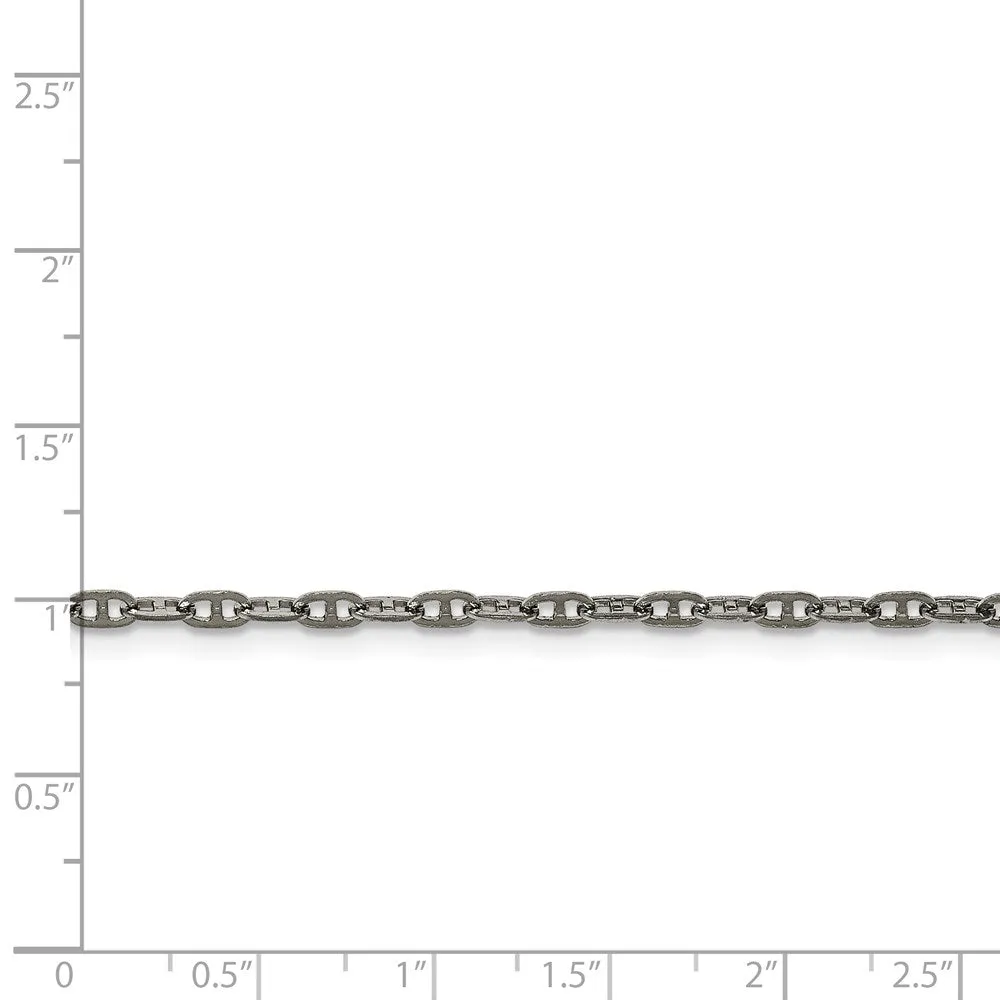 Chisel Jewelry Stainless Steel Polished 2.75mm Anchor Chain | SRN1879