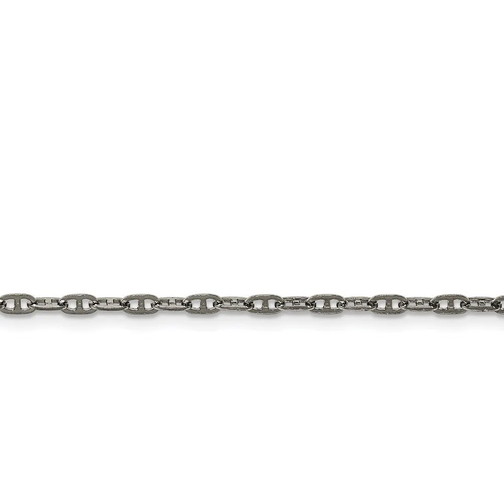 Chisel Jewelry Stainless Steel Polished 2.75mm Anchor Chain | SRN1879