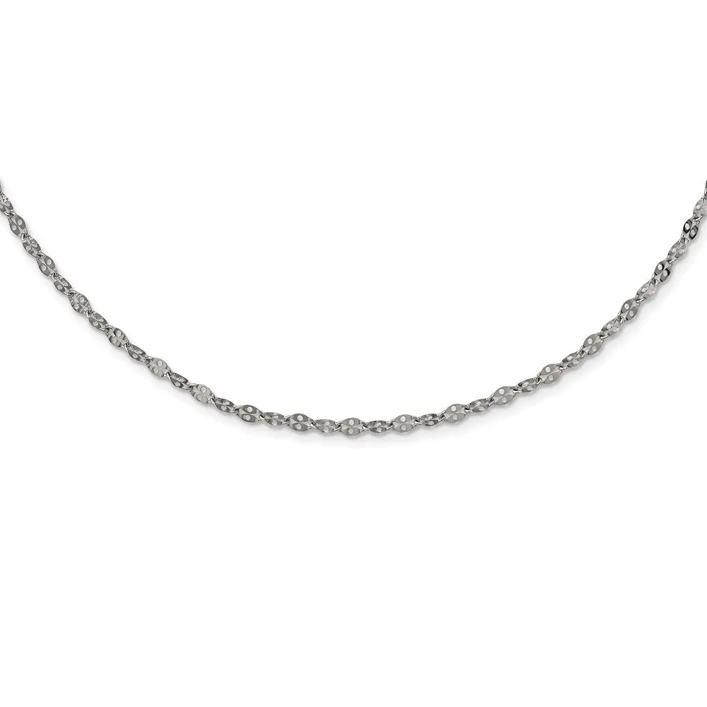 Chisel Jewelry Stainless Steel Polished 2.90mm Fancy Link Chain | SRN1883