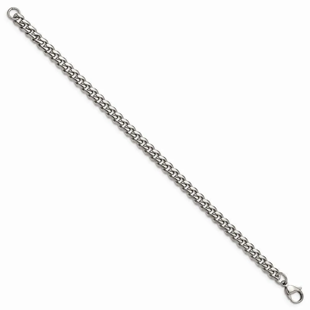 Chisel Jewelry Stainless Steel Polished 6mm 8.25in Curb Bracelet