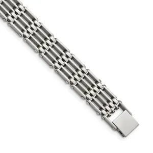 Chisel Jewelry Stainless Steel Polished 8.5in Bracelet