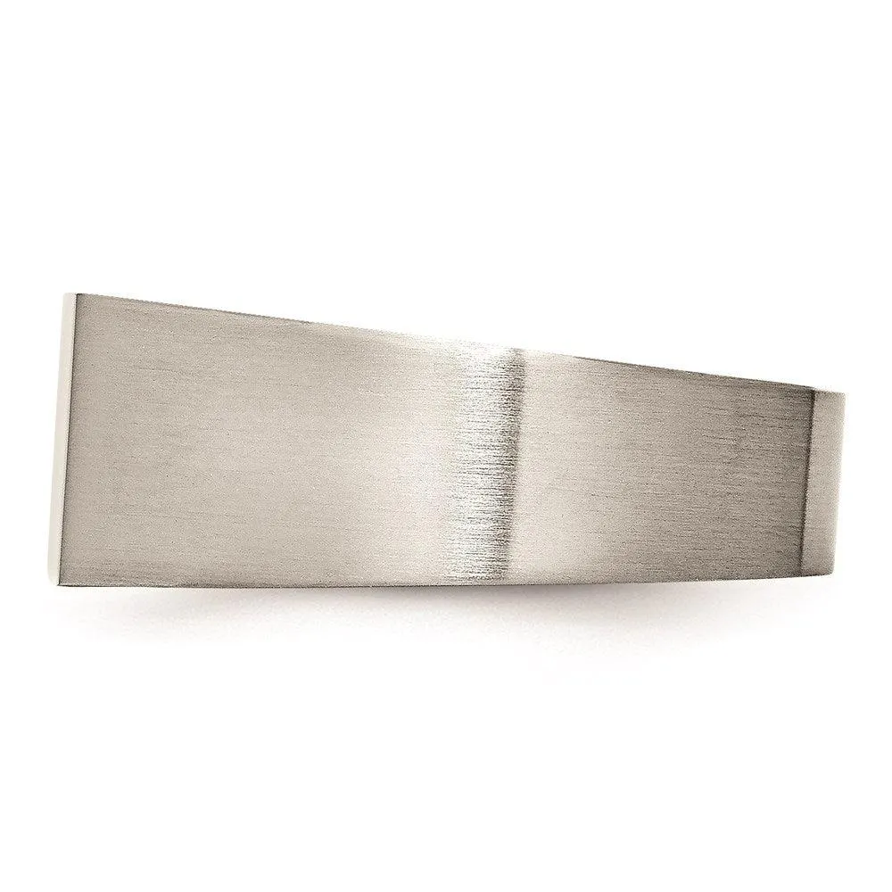 Chisel Jewelry Stainless Steel Polished and Brushed Signet Ring
