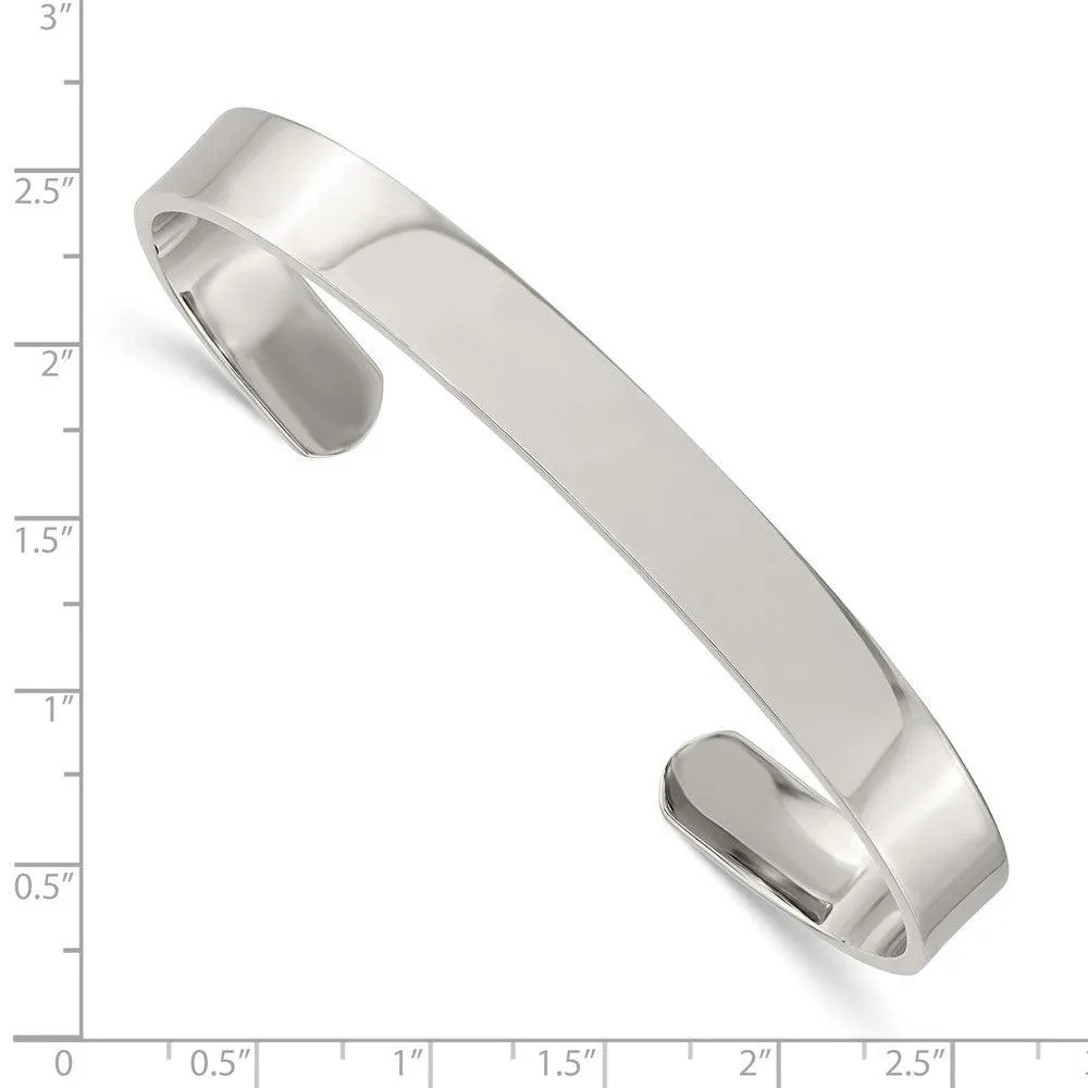 Chisel Jewelry Stainless Steel Polished Cuff Bangle