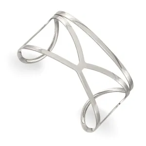 Chisel Jewelry Stainless Steel Polished Cuff Bangle