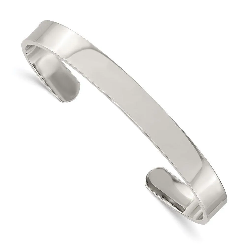Chisel Jewelry Stainless Steel Polished Cuff Bangle