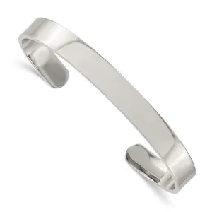 Chisel Jewelry Stainless Steel Polished Cuff Bangle