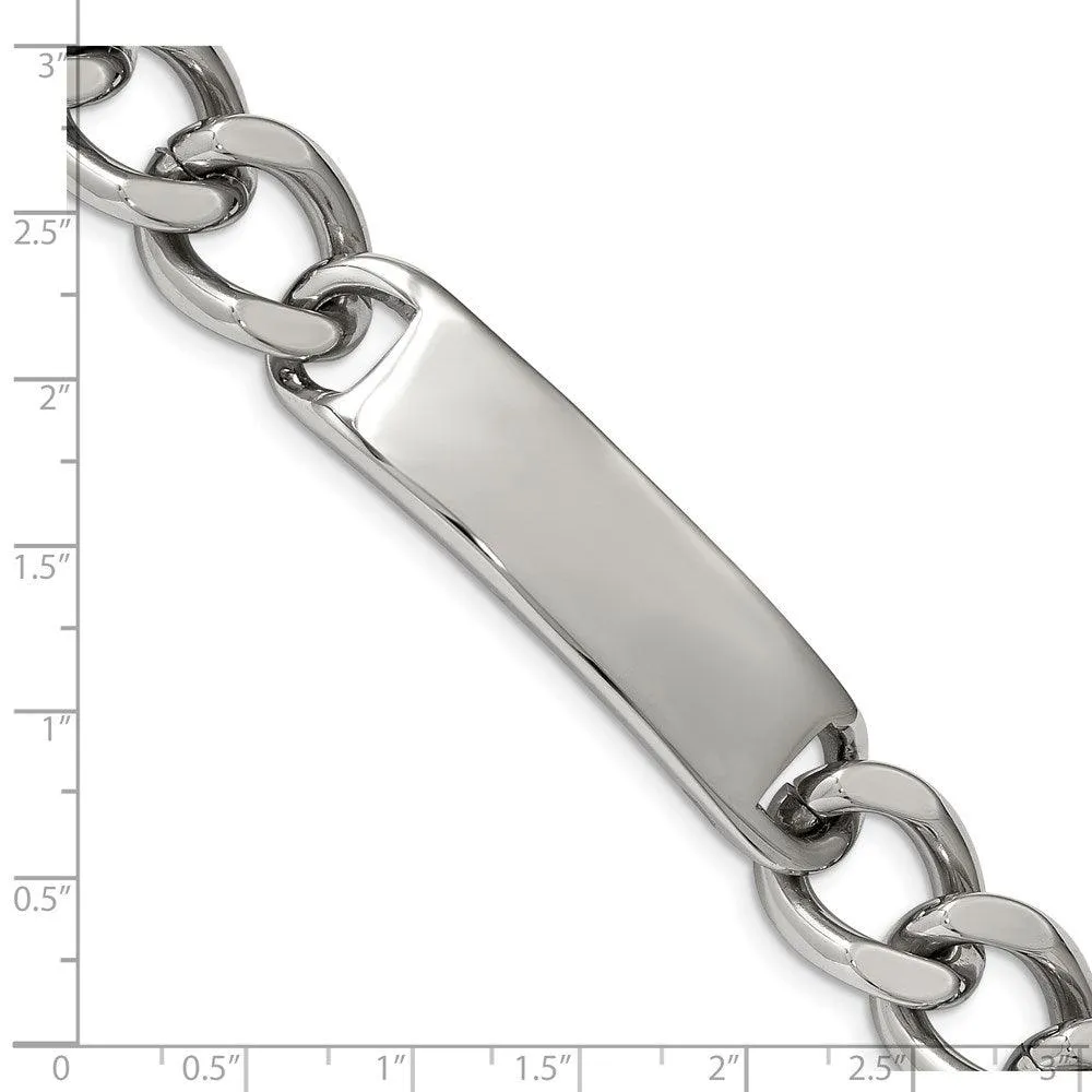 Chisel Jewelry Stainless Steel Polished ID 8.75in Bracelet