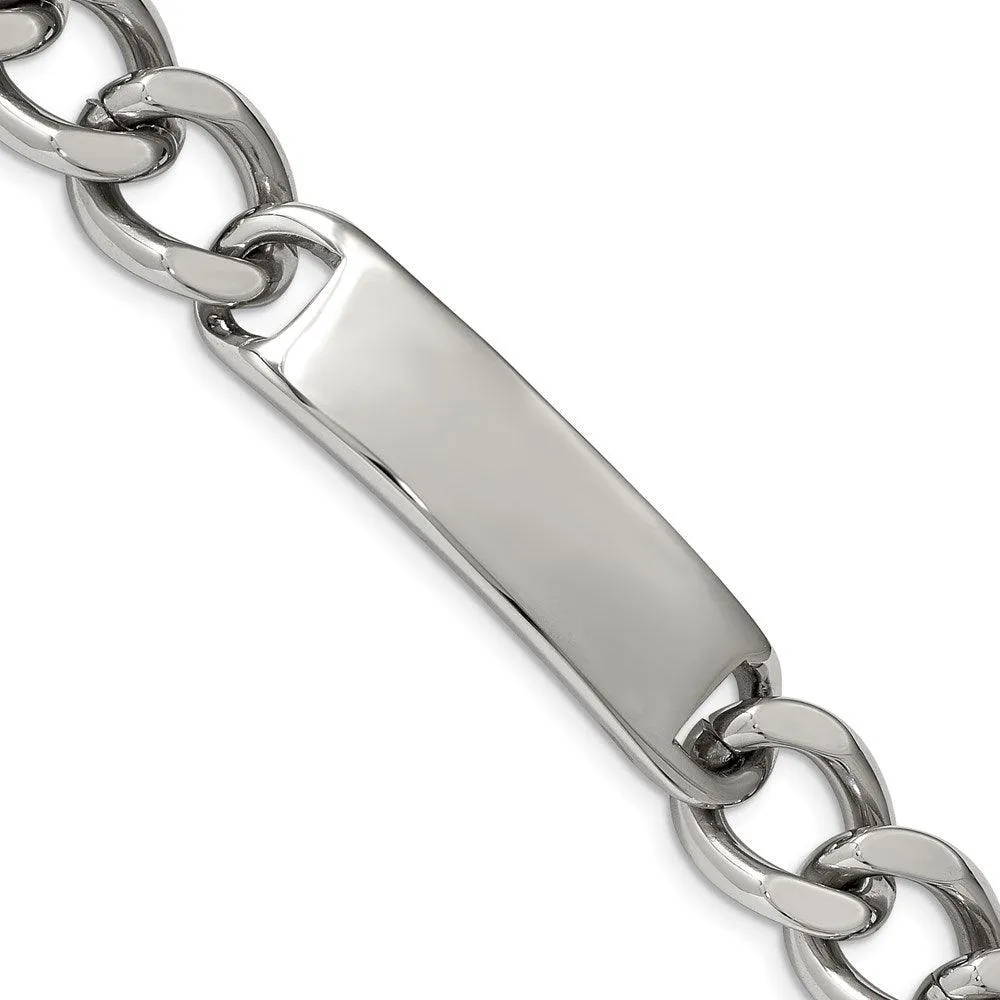 Chisel Jewelry Stainless Steel Polished ID 8.75in Bracelet