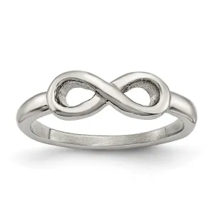 Chisel Jewelry Stainless Steel Polished Infinity Symbol Ring