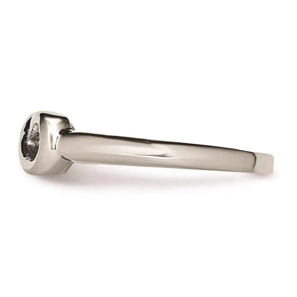 Chisel Jewelry Stainless Steel Polished Infinity Symbol Ring