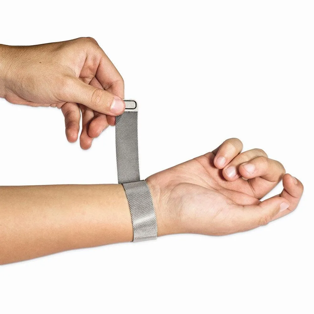 Chisel Jewelry Stainless Steel Polished Mesh Adjustable ID Bracelet